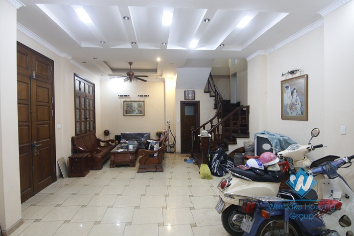 A spacious and semi-furnished 4 bedroom house for rent on Kim Ma